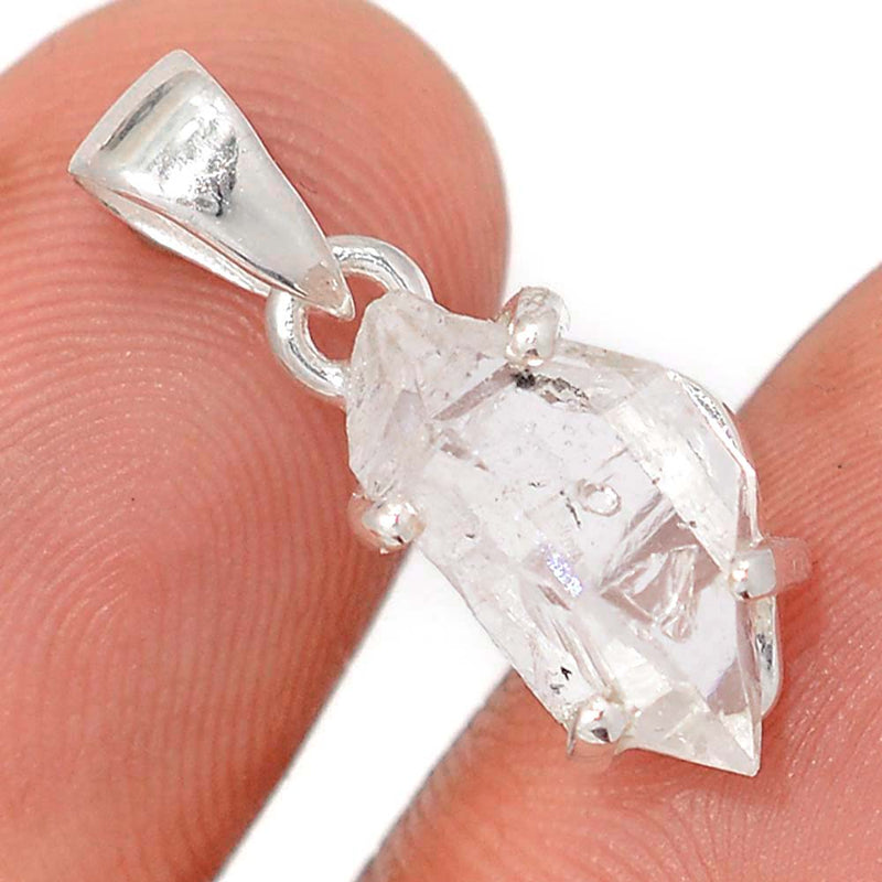 0.8" Claw - Herkimer Diamond Pendants - HKDP3296