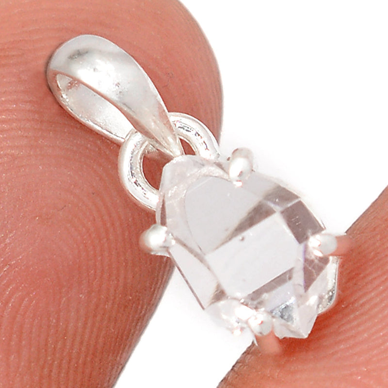 0.7" Claw - Herkimer Diamond Pendants - HKDP6