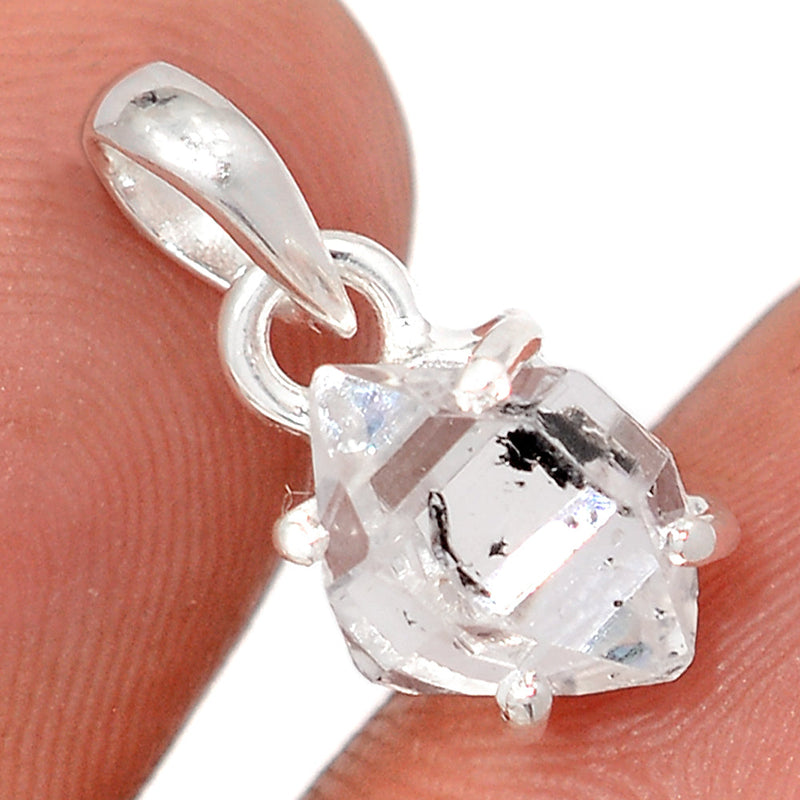 0.7" Claw - Herkimer Diamond Pendants - HKDP8