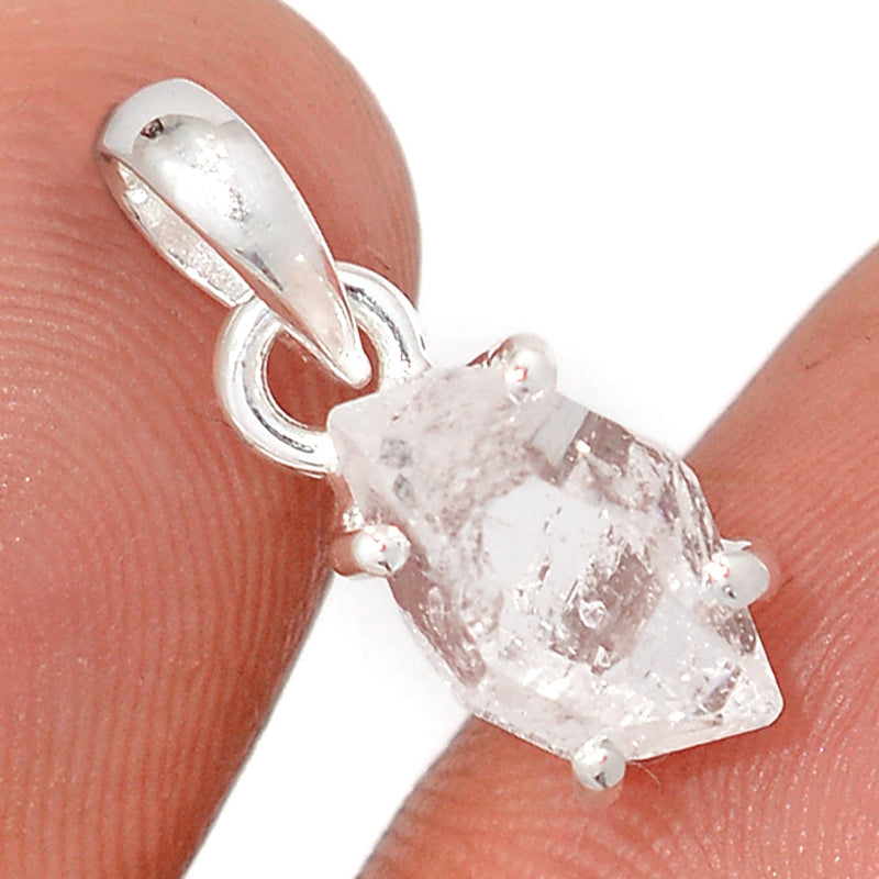 0.8" Claw - Herkimer Diamond Pendants - HKDP9