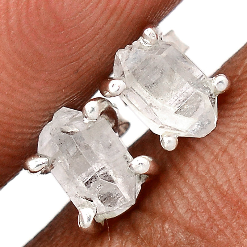 Claw - Herkimer Diamond Studs - HKDS627