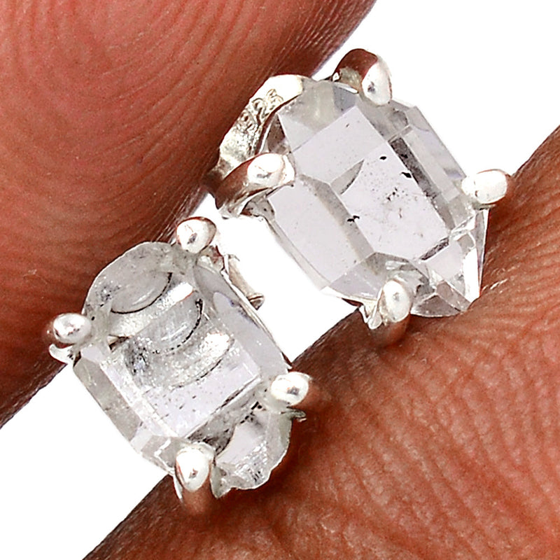 Claw - Herkimer Diamond Studs - HKDS633