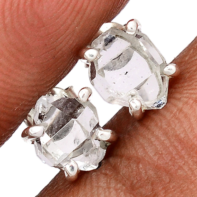 Claw - Herkimer Diamond Studs - HKDS634