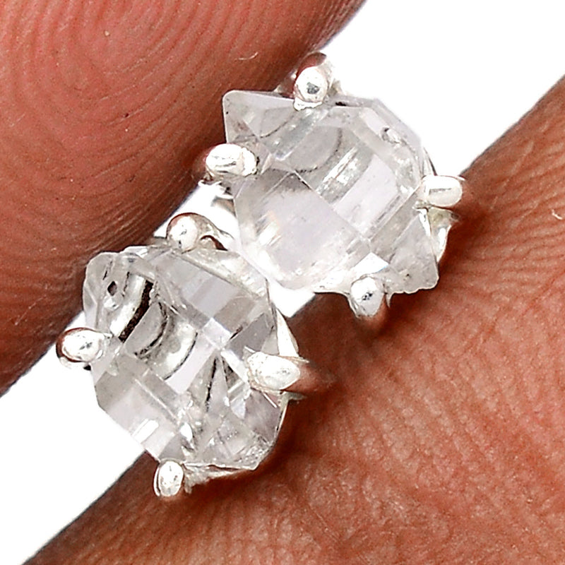 Claw - Herkimer Diamond Studs - HKDS635