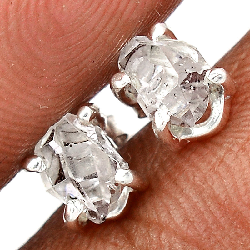 Claw - Herkimer Diamond Studs - HKDS636