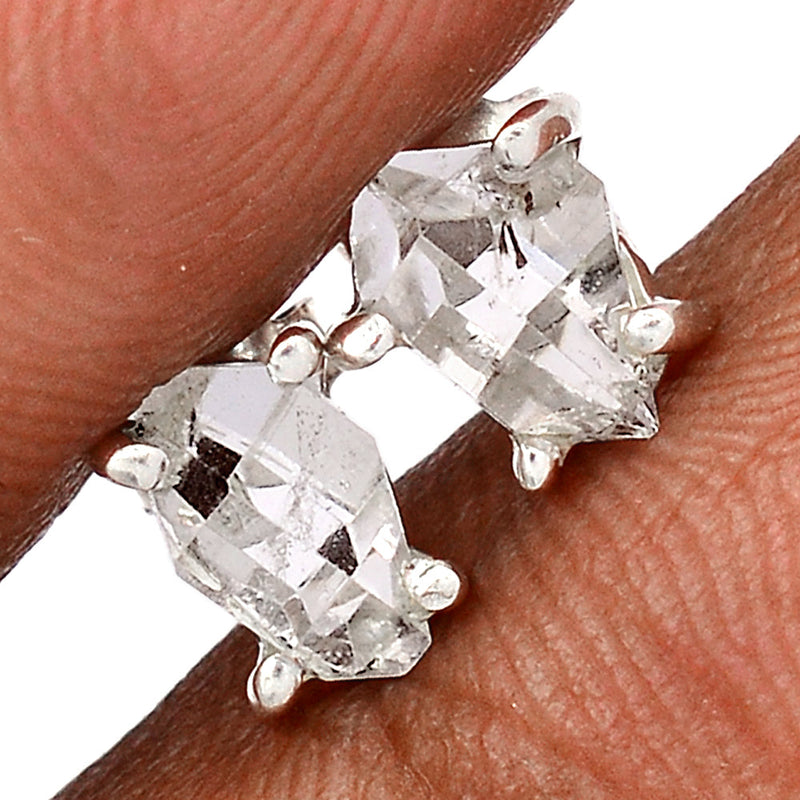 Claw - Herkimer Diamond Studs - HKDS638