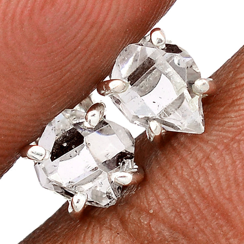 Claw - Herkimer Diamond Studs - HKDS641