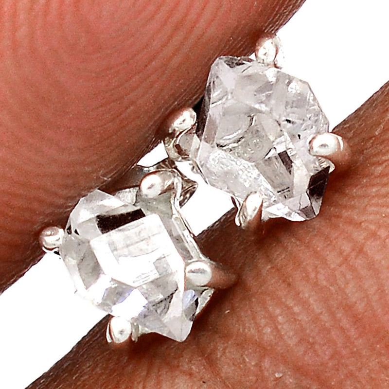 Claw - Herkimer Diamond Studs - HKDS642