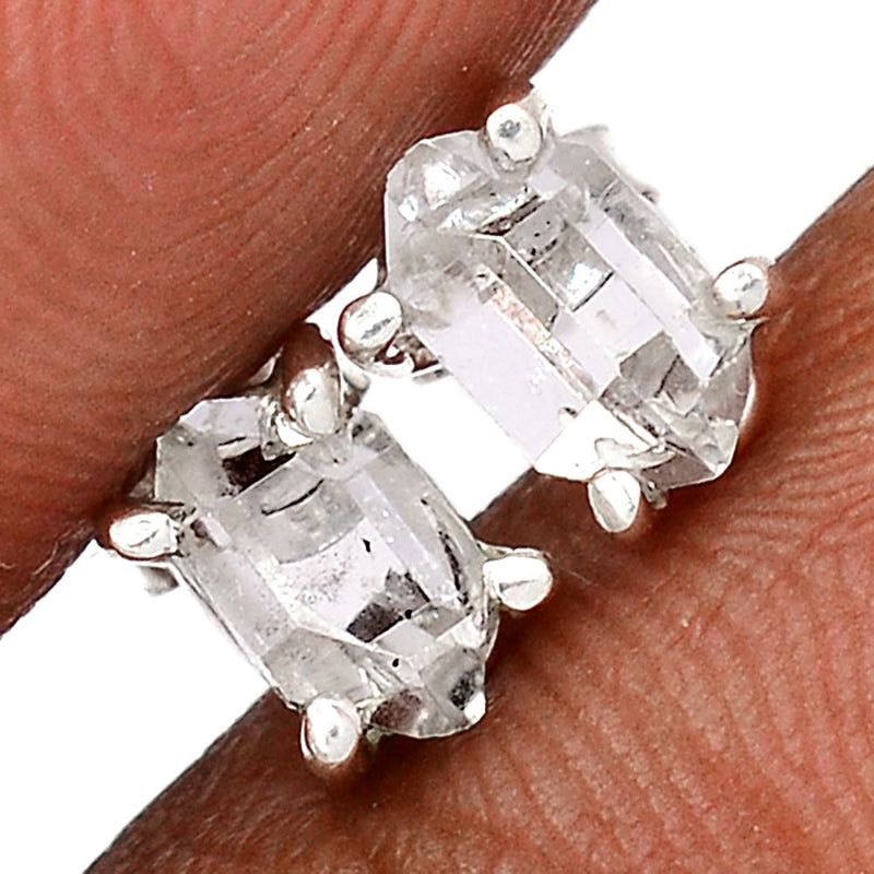 Claw - Herkimer Diamond Studs - HKDS643