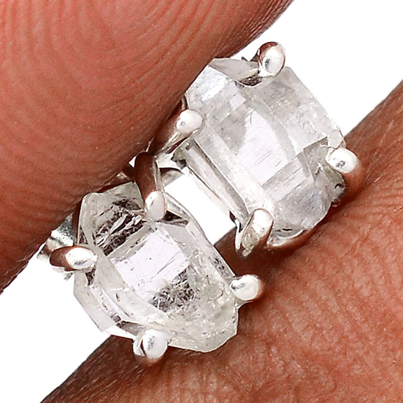 Claw - Herkimer Diamond Studs - HKDS644