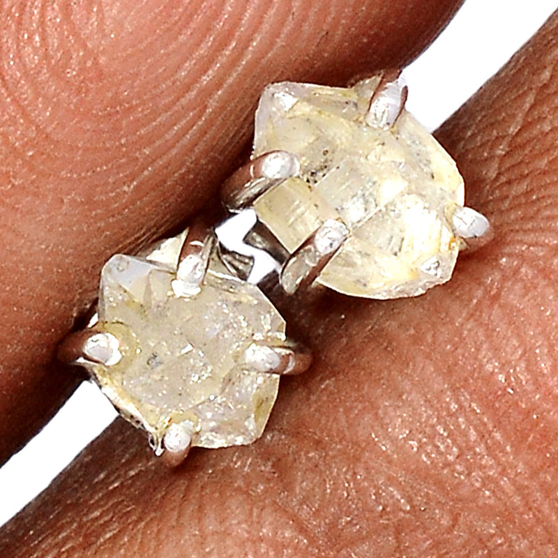 Claw - Herkimer Diamond Studs - HKDS645