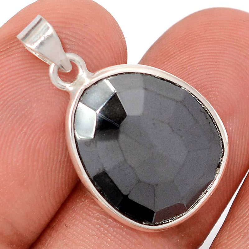 1" Hematite Faceted Pendants - HMFP169
