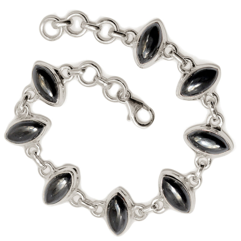 7.7" Hematite Bracelets - HMTB17