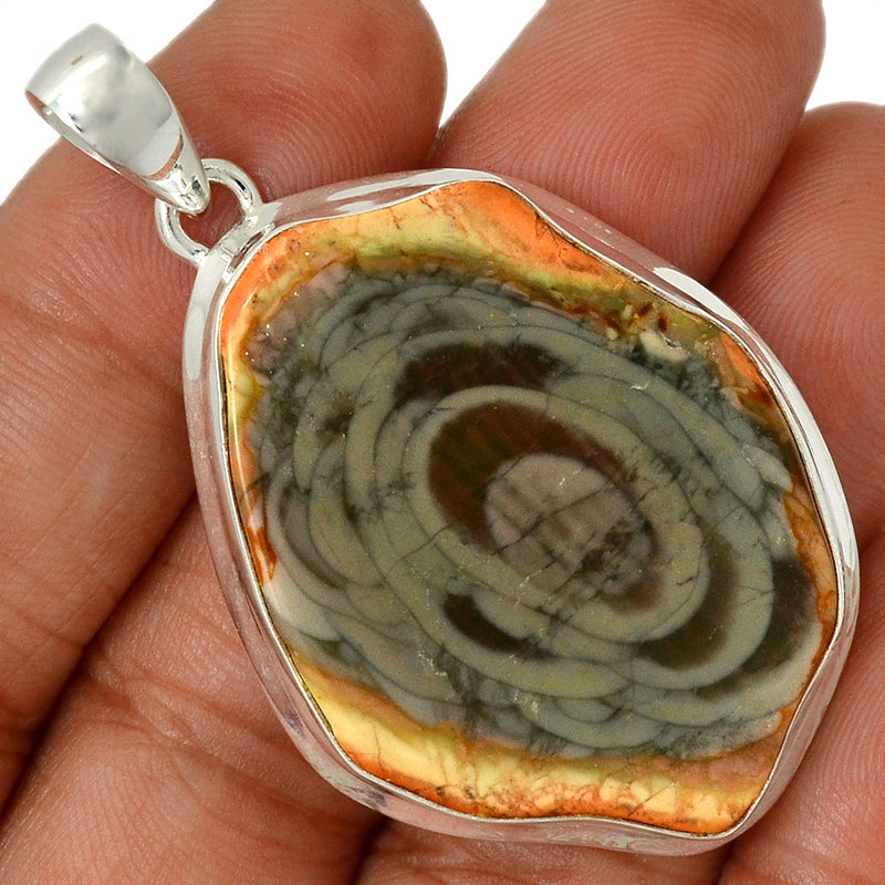 2.2" Imperial Jasper Slice Pendants - IJSP200