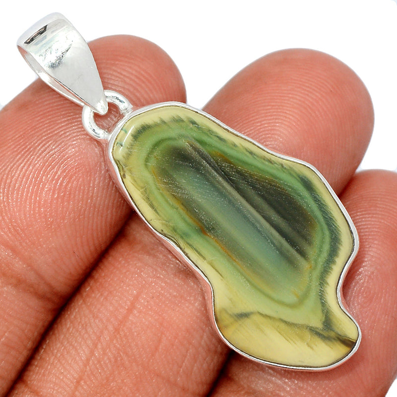 1.7" Imperial Jasper Slice Pendants - IJSP525