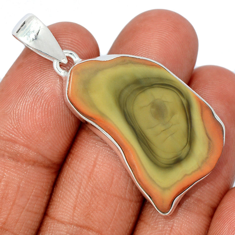 1.7" Imperial Jasper Slice Pendants - IJSP530