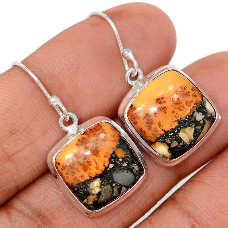 1.3" Indonesian Maligano Jasper Earrings - IMJE62