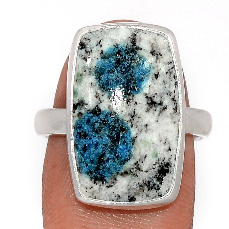 K2 Blue (Azurite In Quartz) Ring - K2R1180