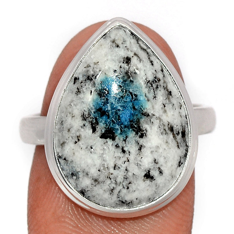 K2 Blue (Azurite In Quartz) Ring - K2R1182