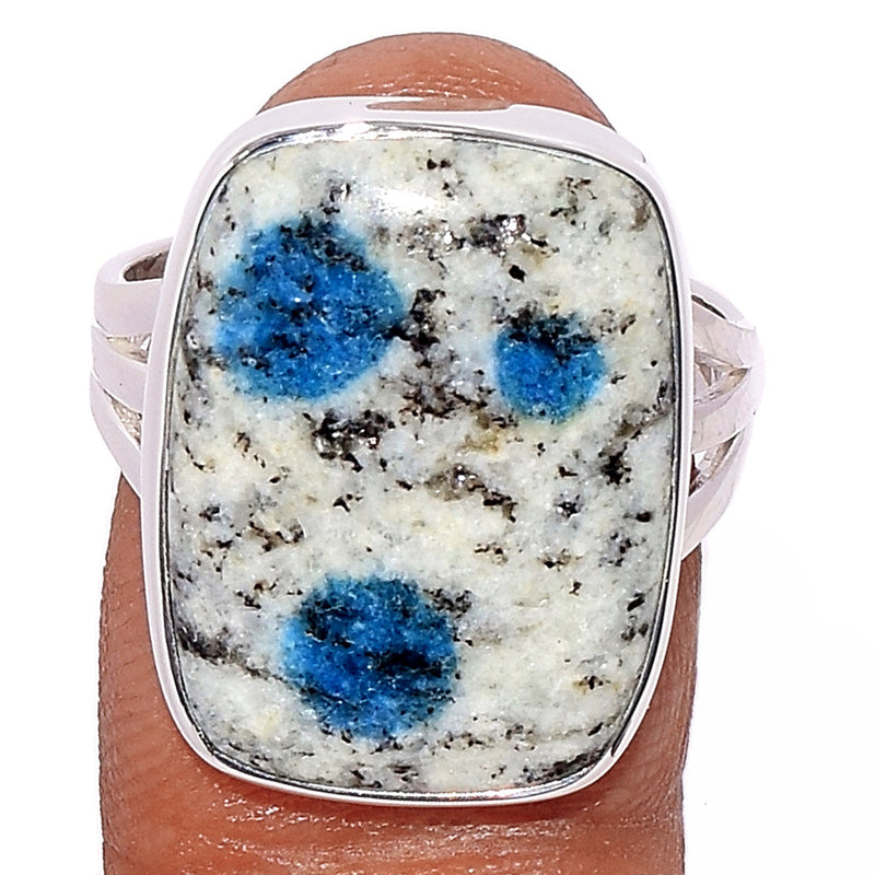 K2 Blue - Azurite In Quartz Ring - K2R903