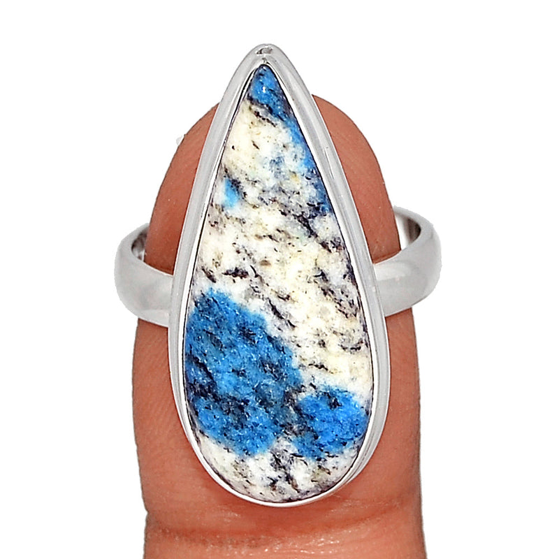 K2 Blue - Azurite In Quartz Ring - K2R941