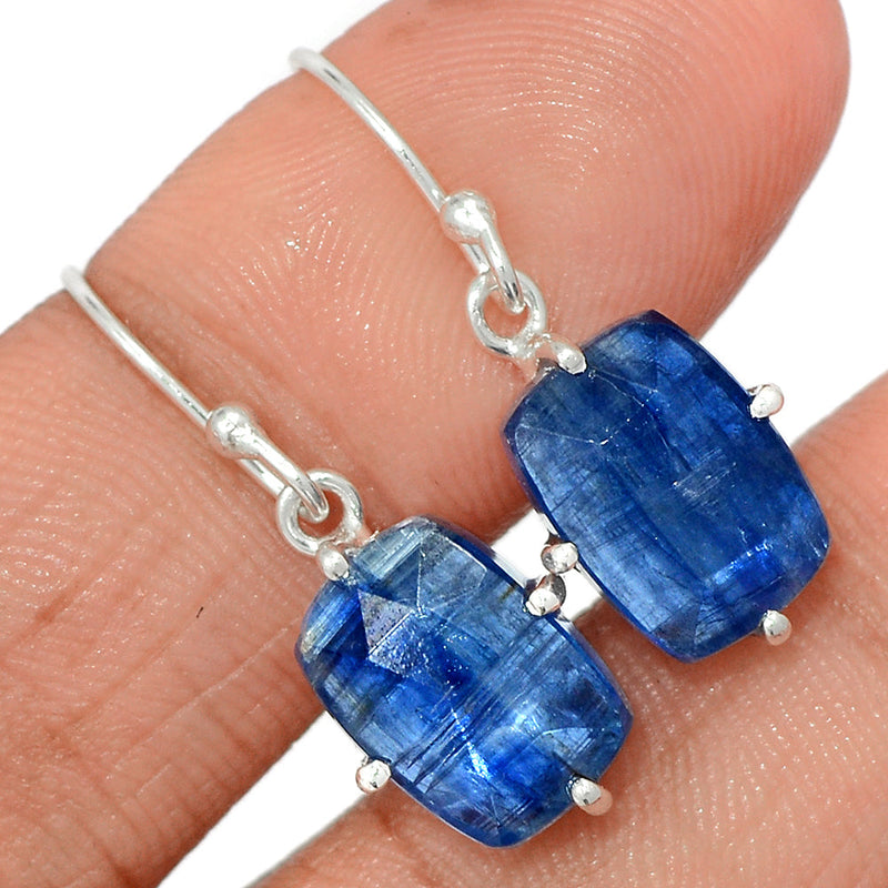 1.1" Claw - Kyanite Faceted Earrings - KYFE238