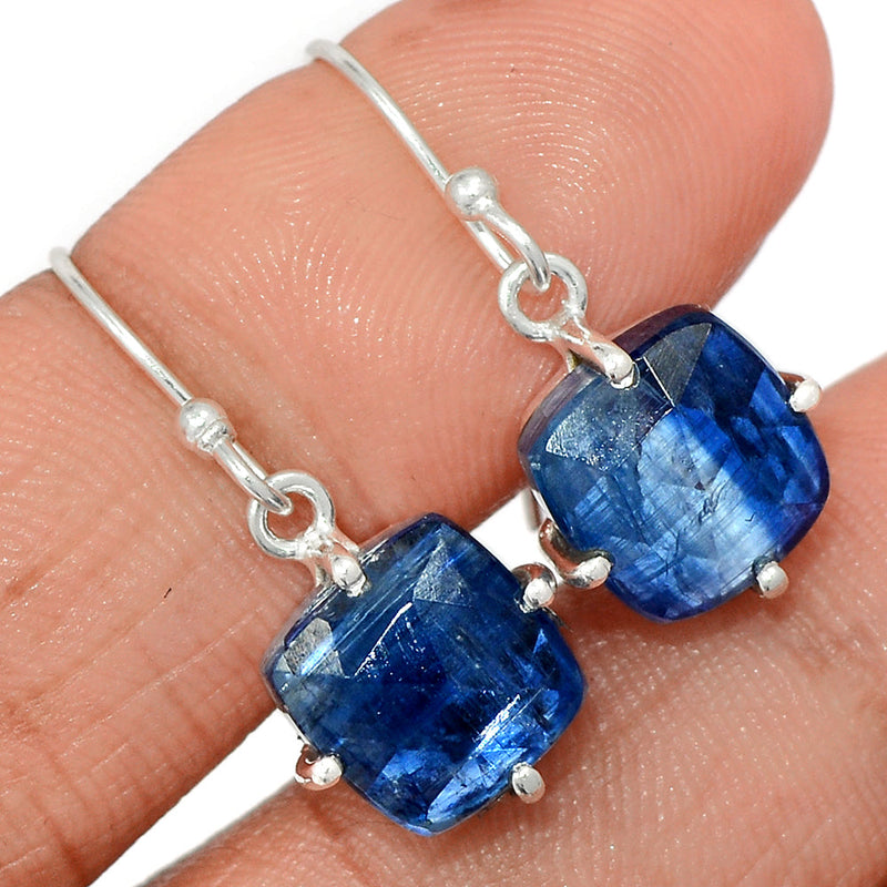 1.1" Claw - Kyanite Faceted Earrings - KYFE245