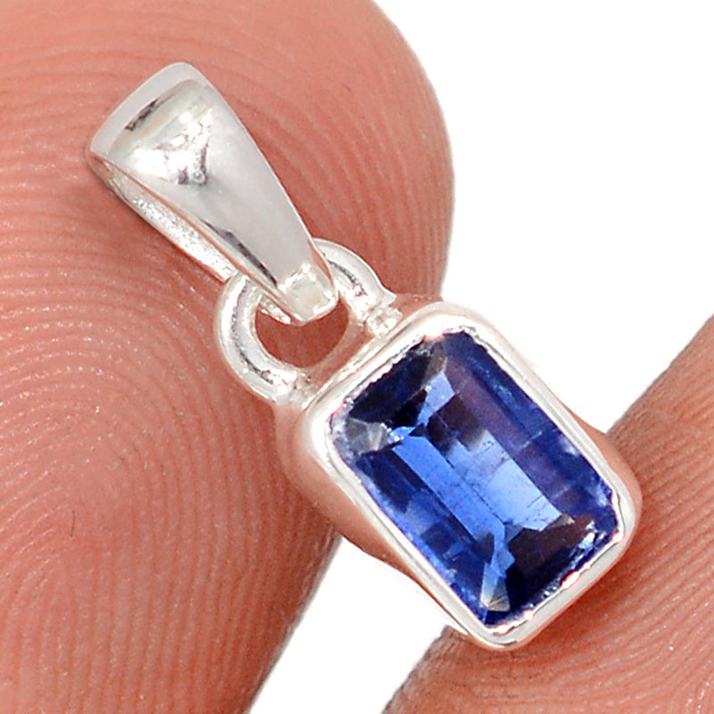 0.6" Kyanite Faceted Pendants - KYFP605