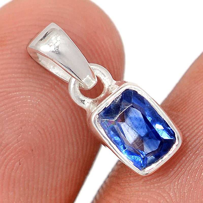 0.6" Kyanite Faceted Pendants - KYFP612