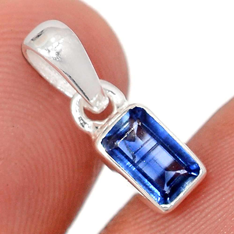 0.6" Kyanite Faceted Pendants - KYFP614