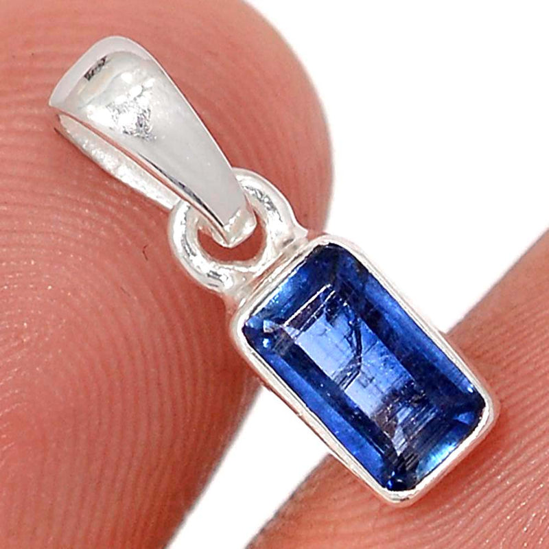 0.7" Kyanite Faceted Pendants - KYFP616