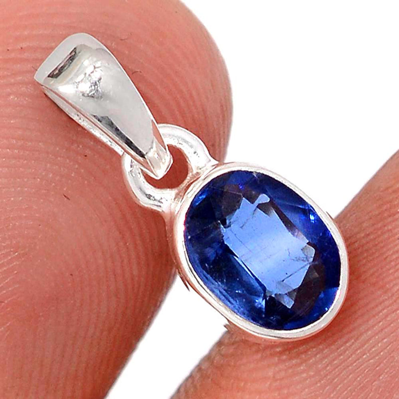 0.7" Kyanite Faceted Pendants - KYFP621