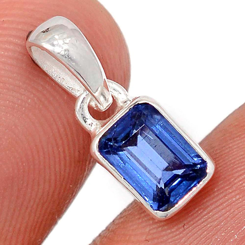 0.7" Kyanite Faceted Pendants - KYFP630