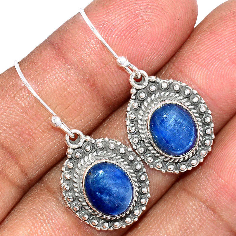 1.3" Fine Filigree - Kyanite Earrings - KYNE930