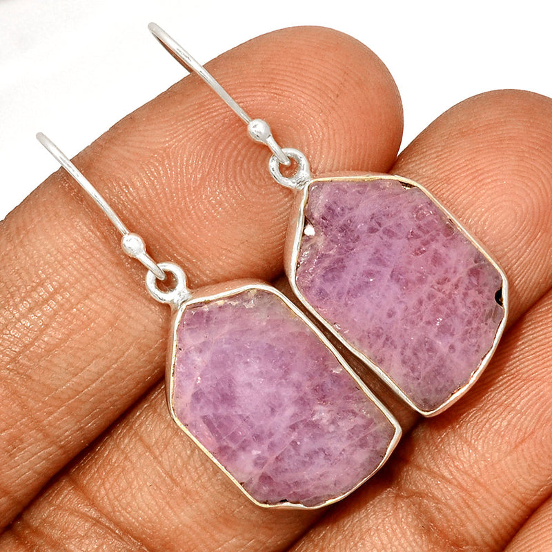 1.6" Kunzite Slice Earrings - KZSE36