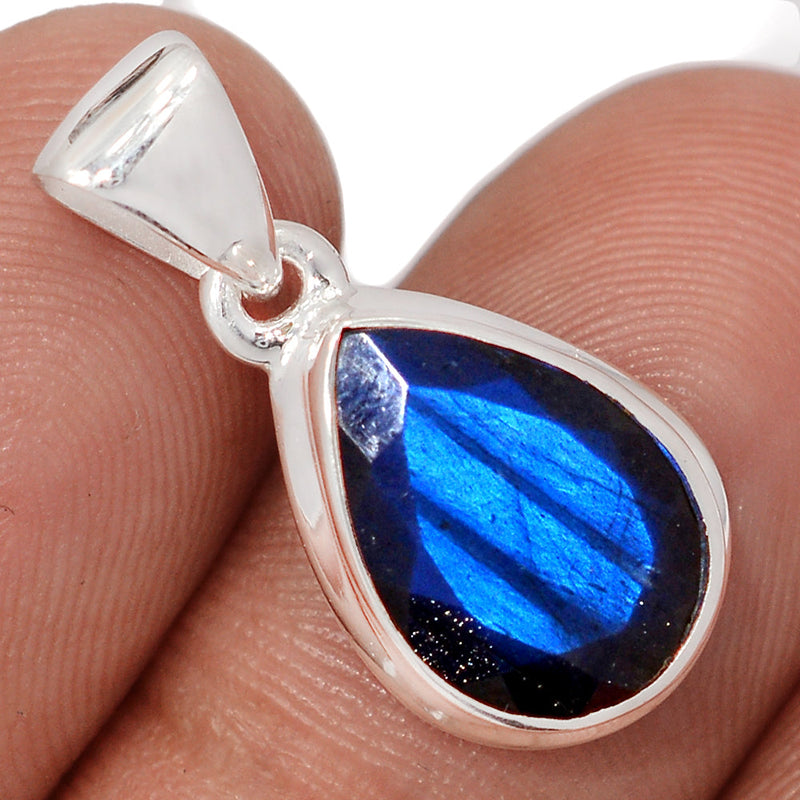 1" Labradorite Faceted Pendants - LBFP1208