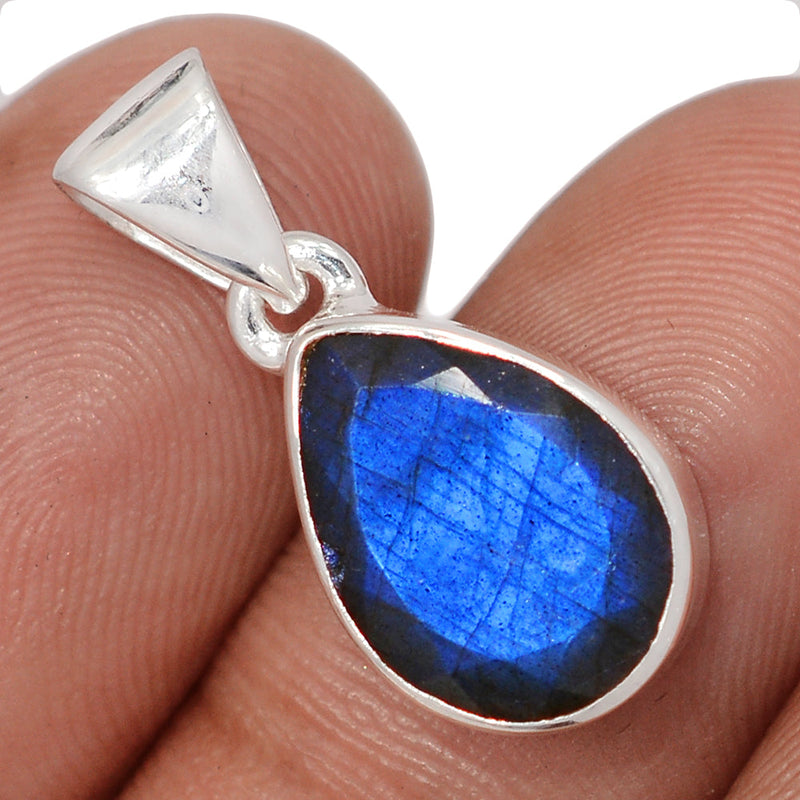 1" Labradorite Faceted Pendants - LBFP1223