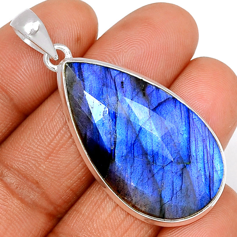 2" Labradorite Faceted Pendants - LBFP754