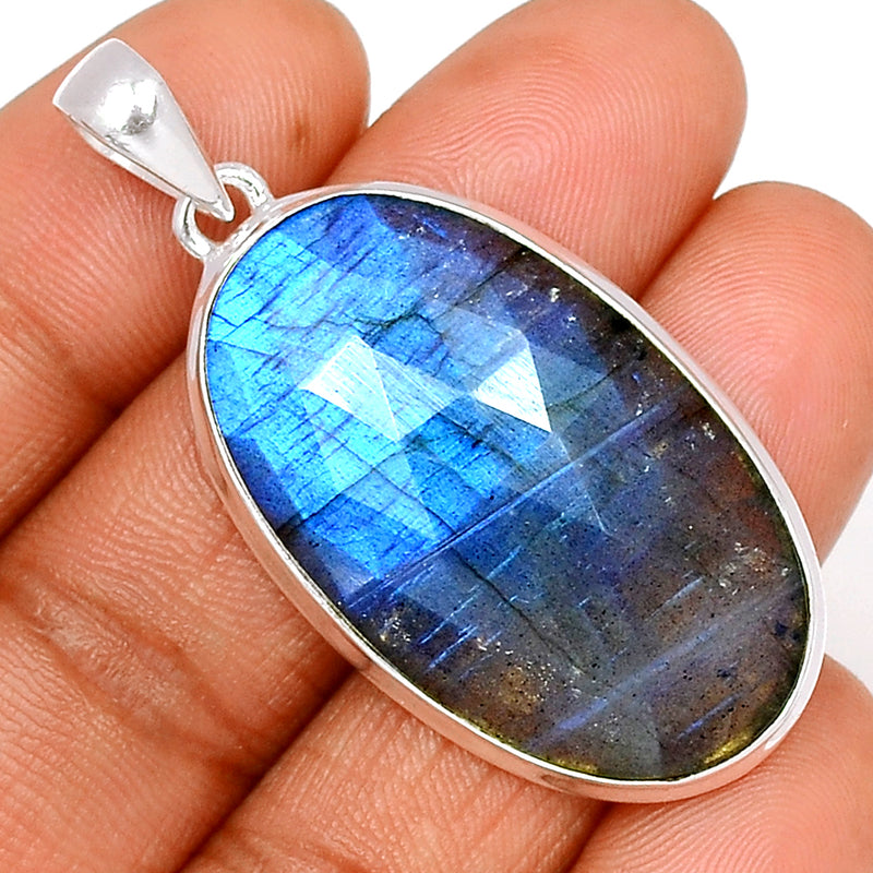 2" Labradorite Faceted Pendants - LBFP762