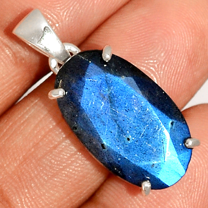 1.2" Labradorite Faceted Pendants - LBFP826
