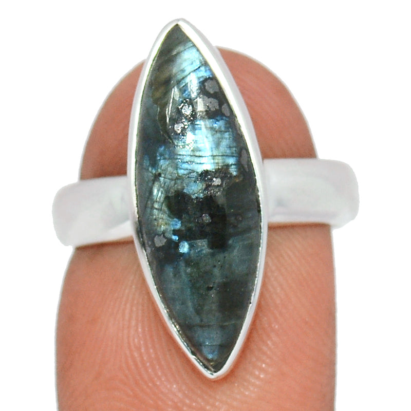 Larvikite Black Moonstone Ring - LBMR801