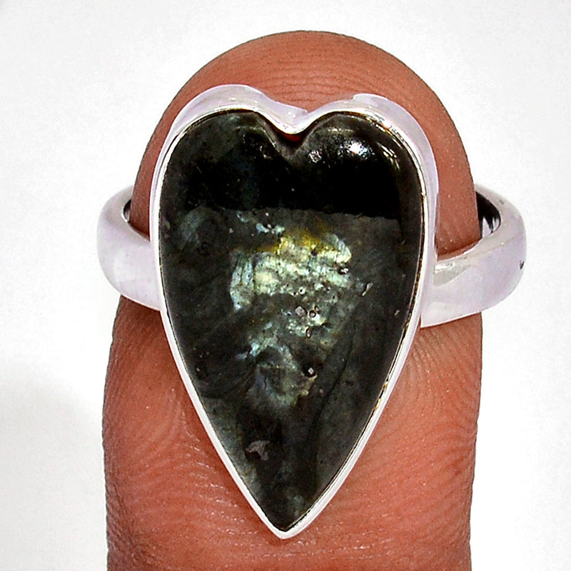 Larvikite Black Moonstone Ring - LBMR814