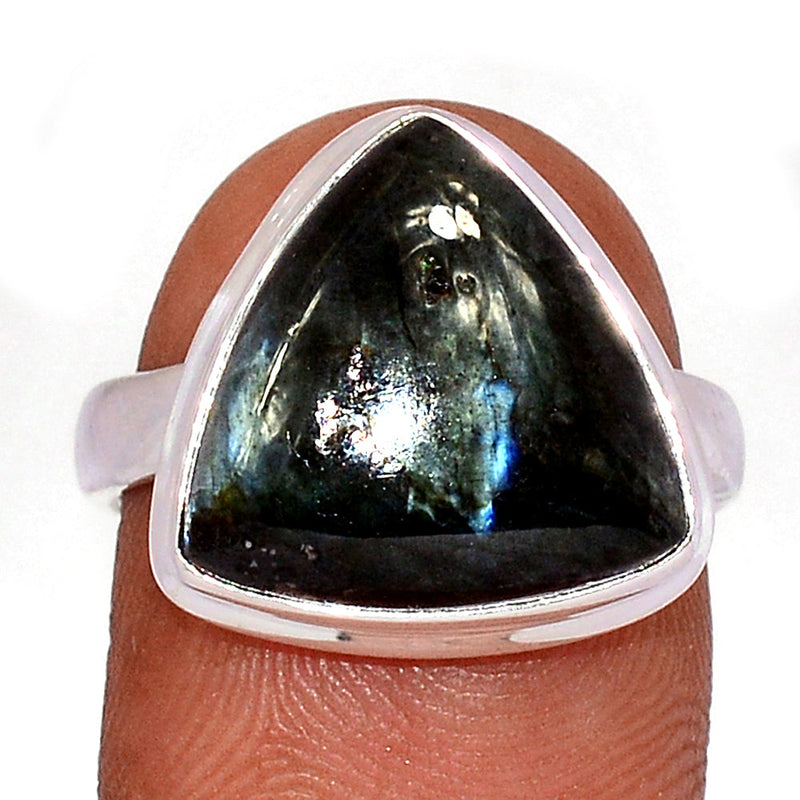 Larvikite Black Moonstone Ring - LBMR815