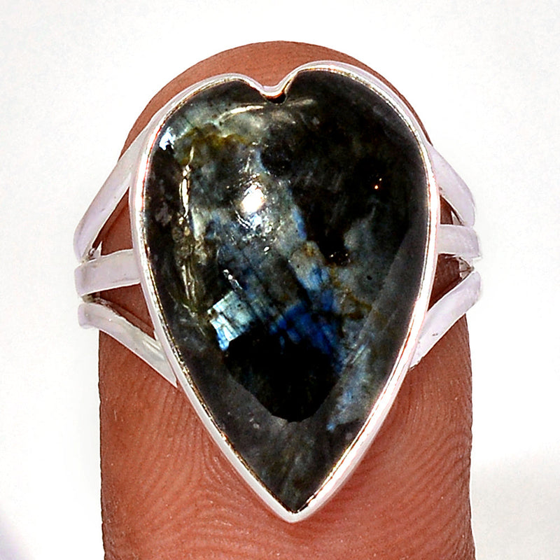 Larvikite Black Moonstone Ring - LBMR816