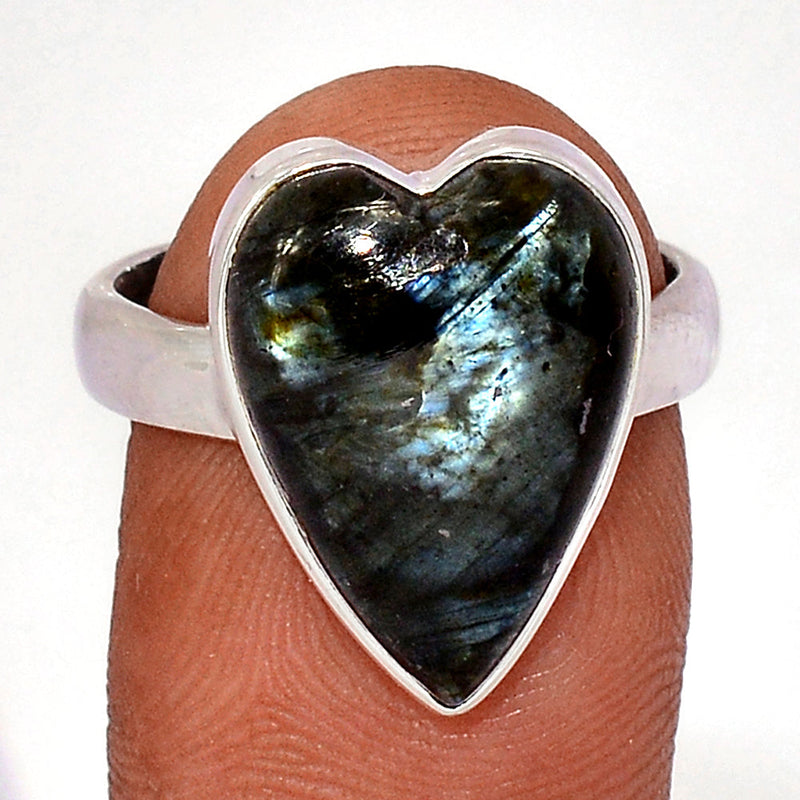 Larvikite Black Moonstone Ring - LBMR817