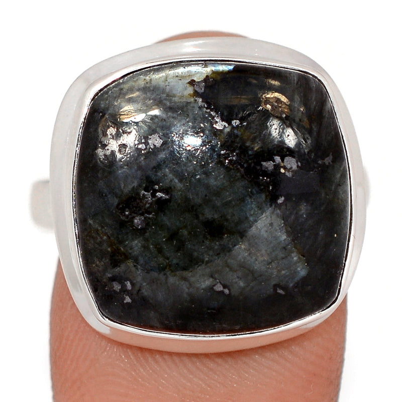 Larvikite Black Moonstone Ring - LBMR889