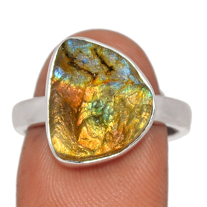 Labradorite Rough Ring - LBRR1133