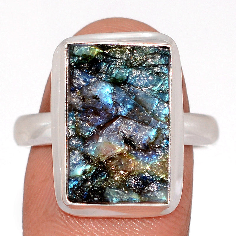 Labradorite Rough Ring - LBRR1214