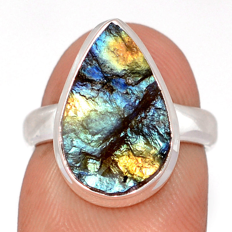 Labradorite Rough Ring - LBRR1232