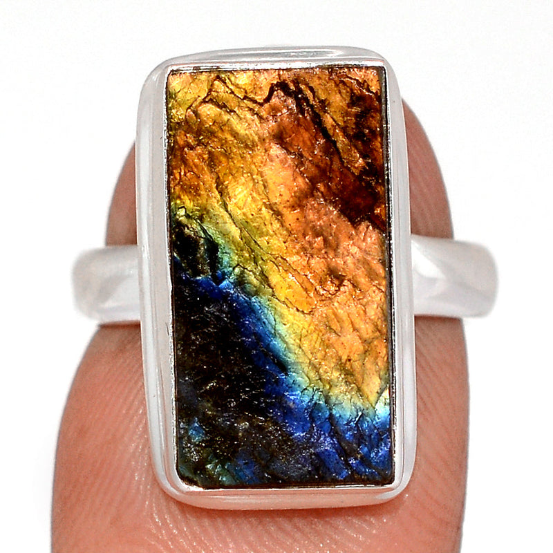 Labradorite Rough Ring - LBRR1242